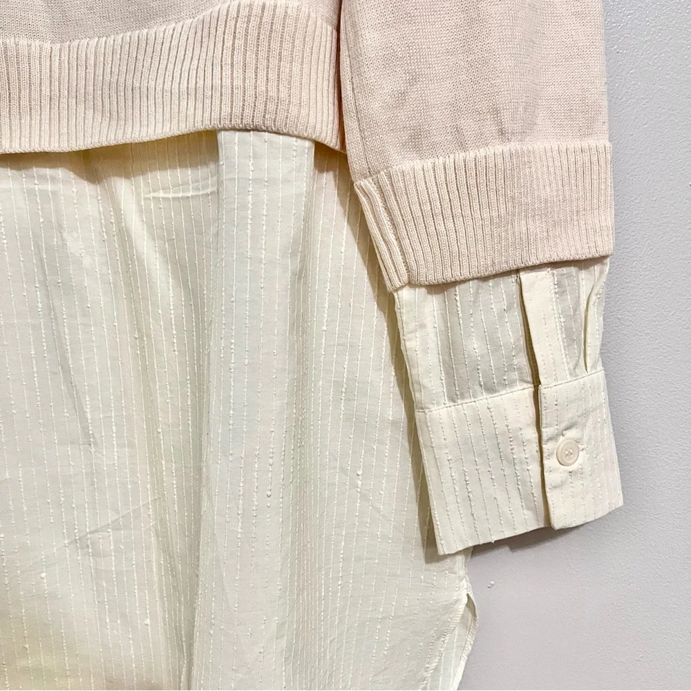 NWT COS Beige Sweater and White Button Down Duo MSRP $125 - Picture 8 of 8